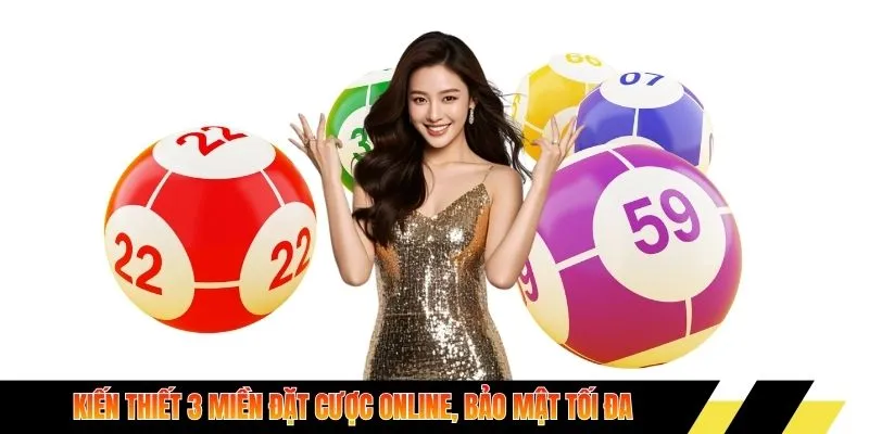 Xổ số 3 miền đặt cược online, bảo mật tối đa